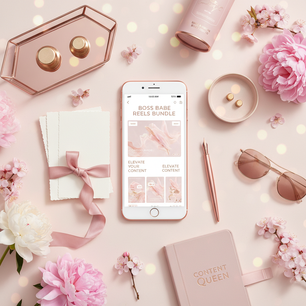 500 Aesthetic Boss Babe Reels Bundle